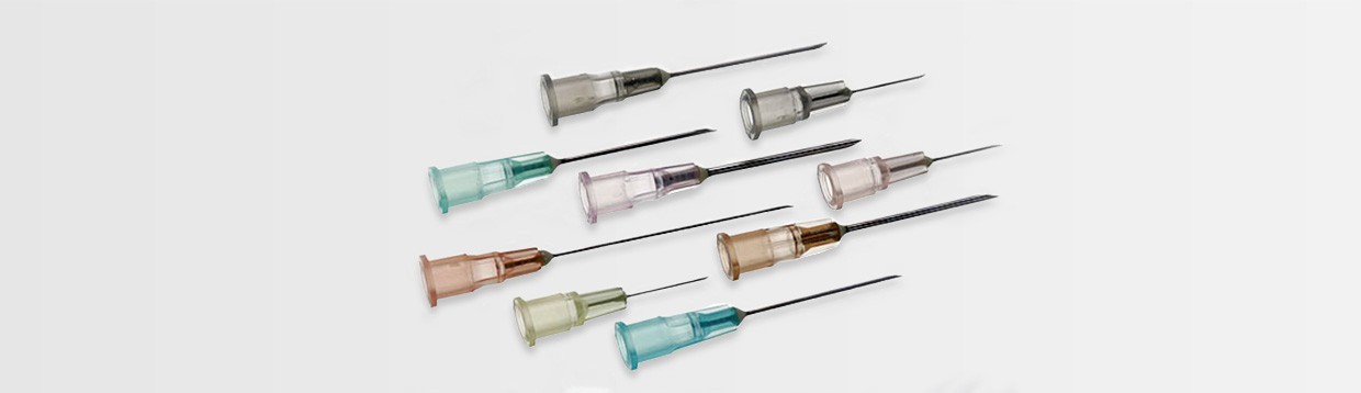 Image of different syringe needle sizes - Terumo hypodermic needles